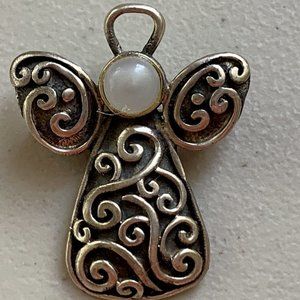 VTG sterling silver 925 pendant/ brooch with stone